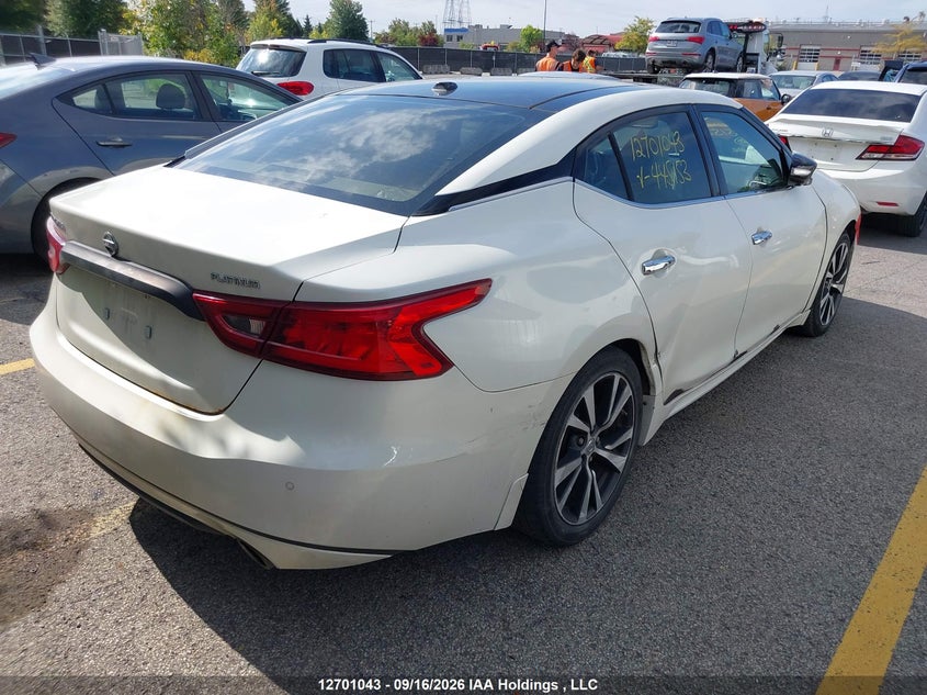 Vin: 1n4aa6ap3gc445153, lot: 3112505, nissan maxima platinum/sl/sr/sv 20164