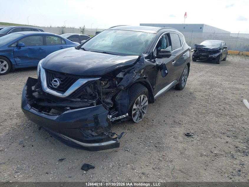 2017 Nissan Murano Platinum/Sl/Sv, Front, IAAI, VIN 5N1AZ2MH2HN129244 — photo 2
