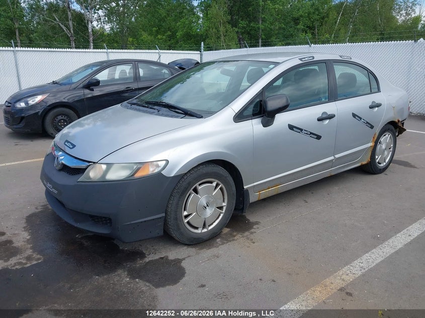2009 Honda Civic, Удар ззаду, IAAI, VIN 2HGFA16459H025929 — фото 2