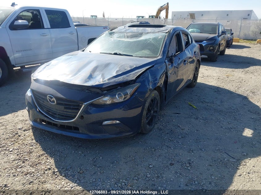Vin: jm1bm1l7xe1107280, lot: 3112789, mazda mazda3 gs-sky 20142