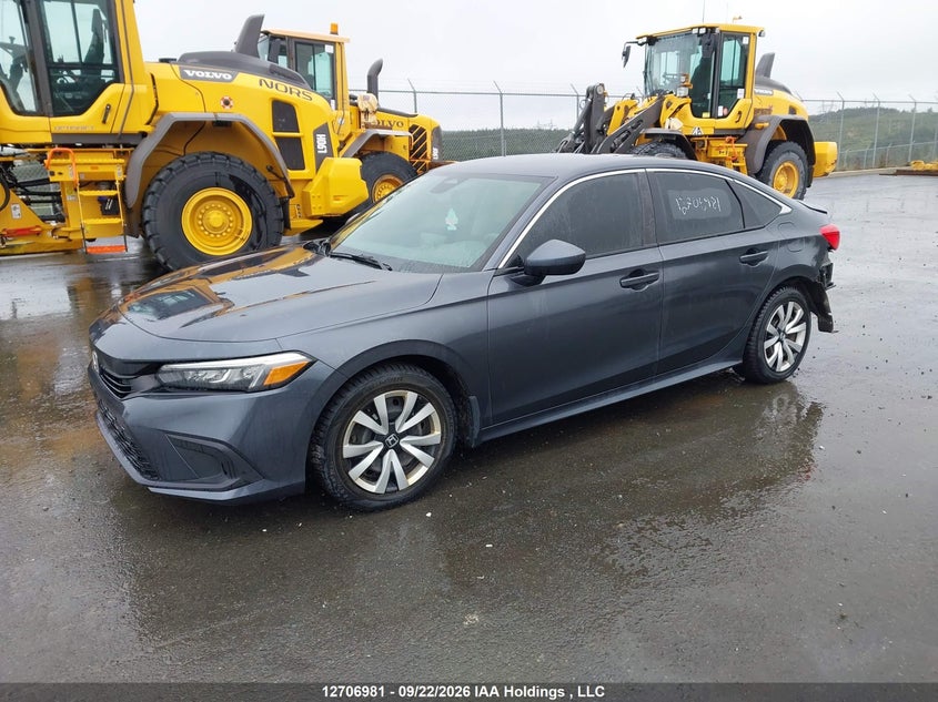 Vin: 2hgfe2f23nh114367, lot: 3112894, honda civic lx 20222