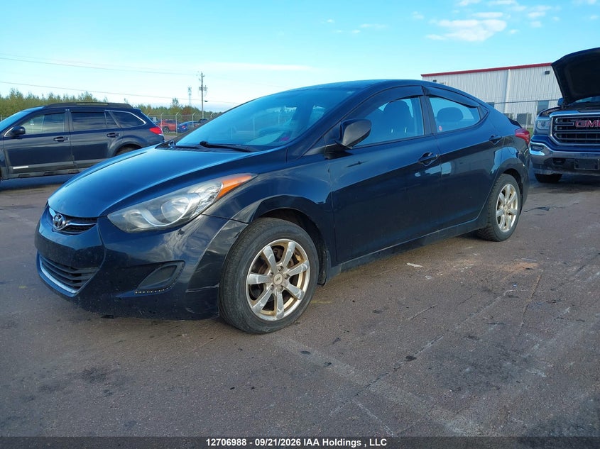2012 Hyundai Elantra, Удар спереду, IAAI, VIN 5NPDH4AE7CH095949 — фото 2