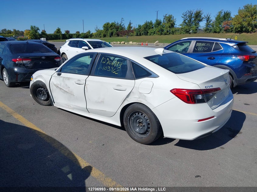Vin: 2hgfe2f26rh103966, lot: 3112910, honda civic lx-b 20243