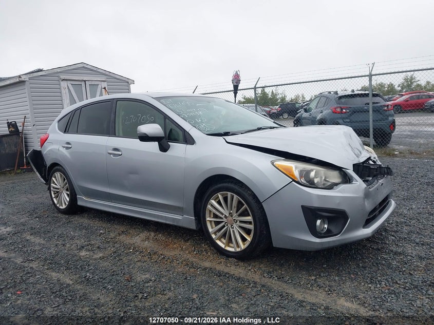 2013 Subaru Impreza Limited, Front, IAAI, VIN JF1GPAK61DH854638