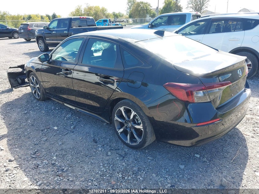 Vin: 2hgfe4f80sh014870, lot: 3113136, honda civic sport hybrid/sport touring hybrid 20253