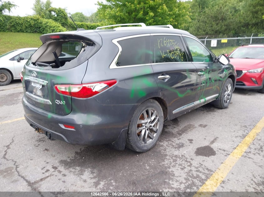 Vin: 5n1al0mm6ec503946, lot: 3113278, infiniti qx60 20144