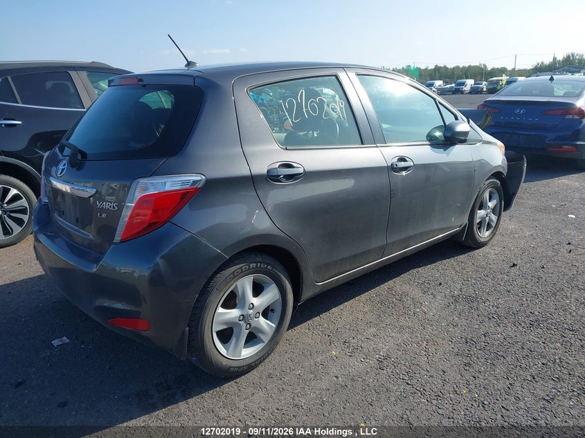Vin: jtdktud36cd515948, lot: 3113306, toyota yaris le 20124