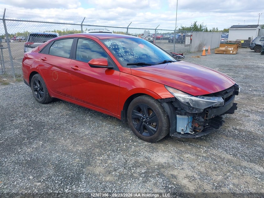 2022 Hyundai Elantra Preferred Ivt, Удар спереду, IAAI, VIN KMHLM4AG5NU326019