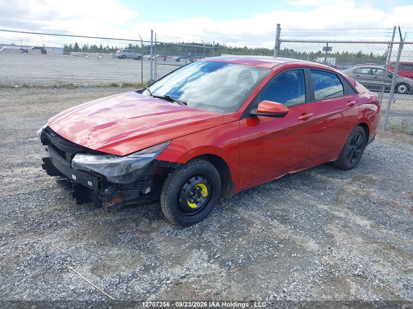 2022 Hyundai Elantra Preferred Ivt, Front, IAAI, VIN KMHLM4AG5NU326019 — photo 2