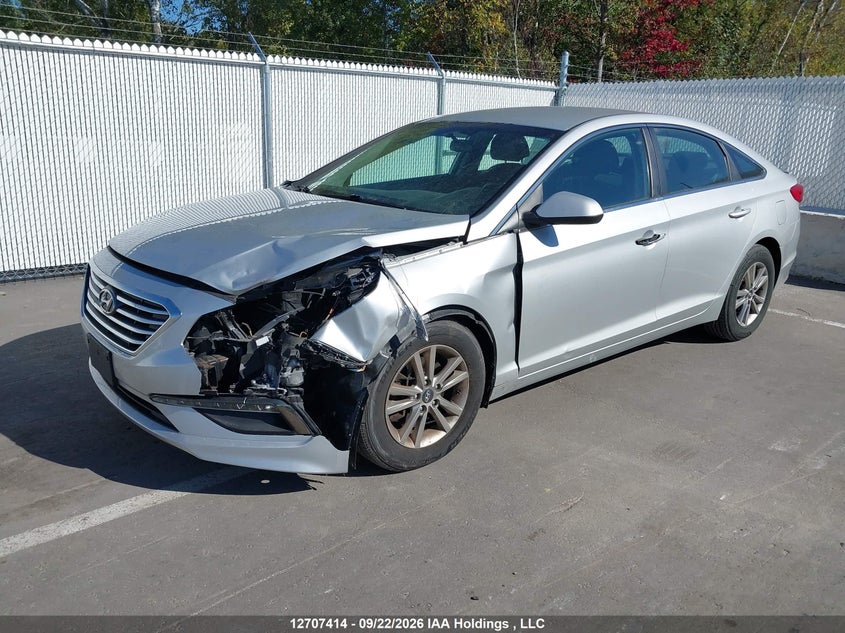 2017 Hyundai Sonata, Удар спереду, IAAI, VIN 5NPE24AF3HH486005 — фото 2