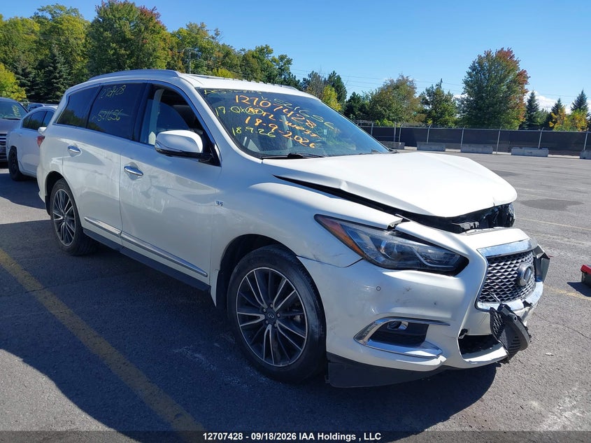 2017 Infiniti Qx60, Удар спереду, IAAI, VIN 5N1DL0MM8HC521656