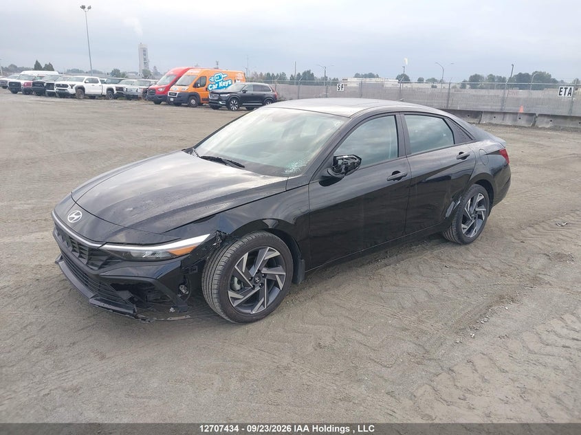 Vin: kmhlm4dg9su887136, lot: 3113389, hyundai elantra sel sport 20252