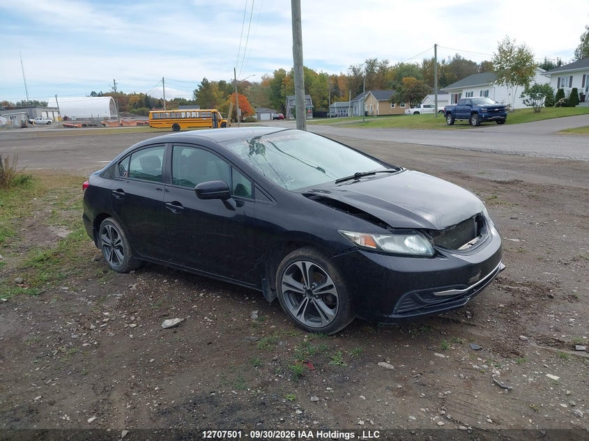 2015 Honda Civic Lx, Удар спереди, IAAI, VIN 2HGFB2F47FH019810