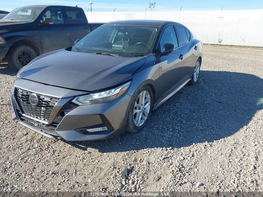 2020 Nissan Sentra Sr, Изъятое, IAAI, VIN 3N1AB8DV6LY224390 — фото 2