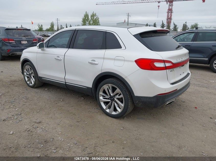 Vin: 2lmtj8lp1gbl81156, lot: 3113644, lincoln mkx reserve 20163