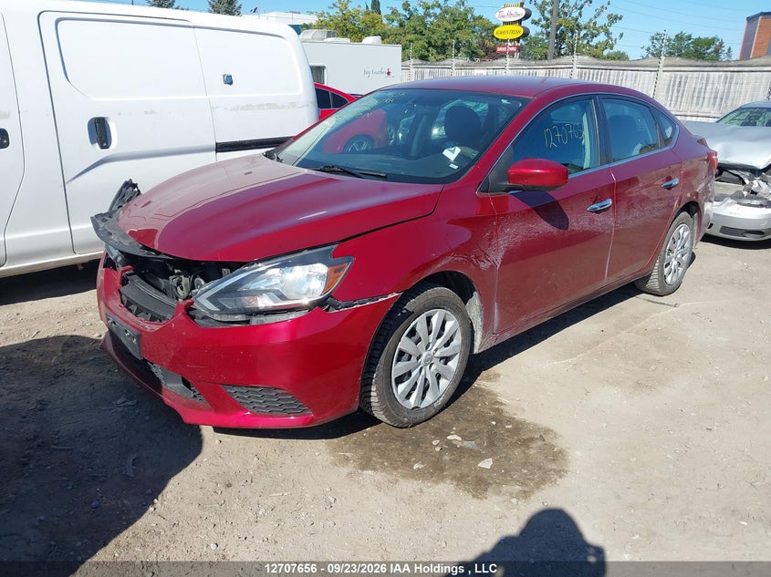 2019 Nissan Sentra 1.8 S/1.8 Sv, Front, IAAI, VIN 3N1AB7AP8KY349096 — photo 2