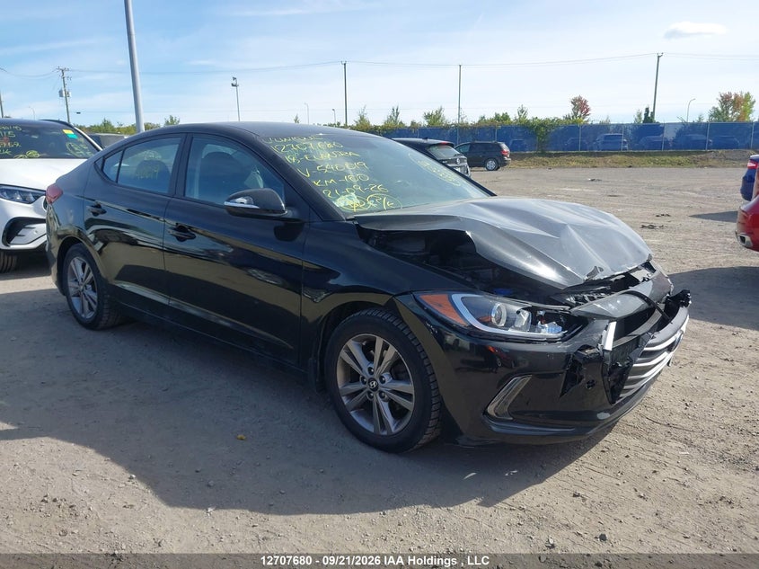 2018 Hyundai Elantra Gl, Удар спереди, IAAI, VIN KMHD84LF2JU540019