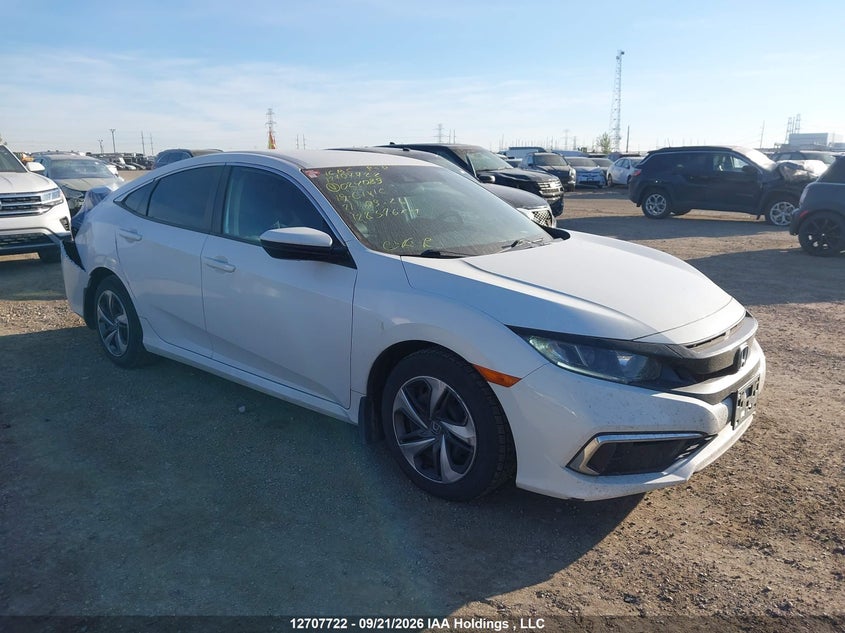 2019 Honda Civic Lx, Удар сзади, IAAI, VIN 2HGFC2F56KH024089