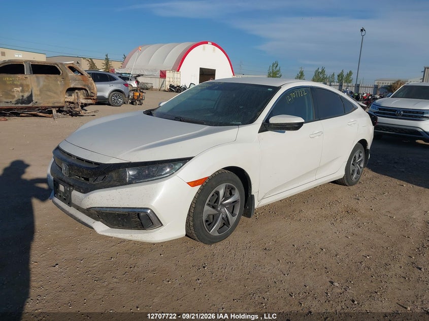 2019 Honda Civic Lx, Rear, IAAI, VIN 2HGFC2F56KH024089 — photo 2