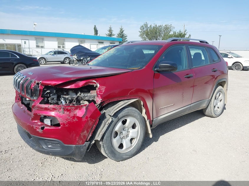 Vin: 1c4pjmas2ew322243, lot: 3113835, jeep cherokee sport 20142