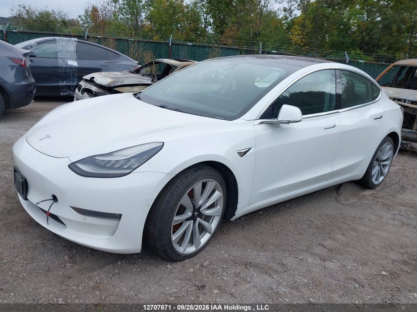 2018 Tesla Model 3, Затоплення, IAAI, VIN 5YJ3E1EBXJF107591 — фото 2