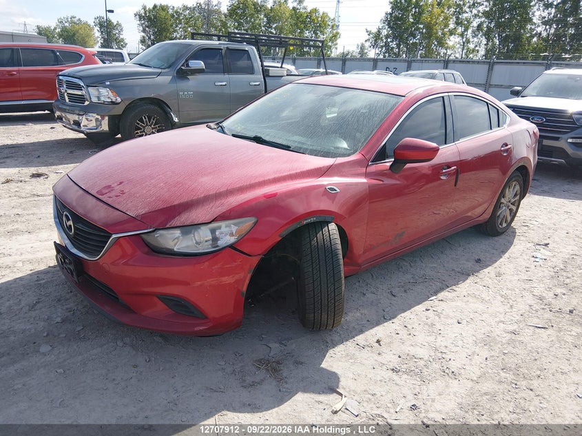 2016 Mazda 6, Лівий бік, IAAI, VIN JM1GJ1V50G1474041 — фото 2