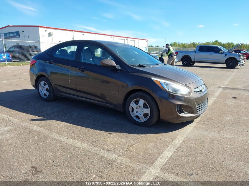 2016 Hyundai Accent Gl, Front, IAAI, VIN KMHCT4AE1GU121849
