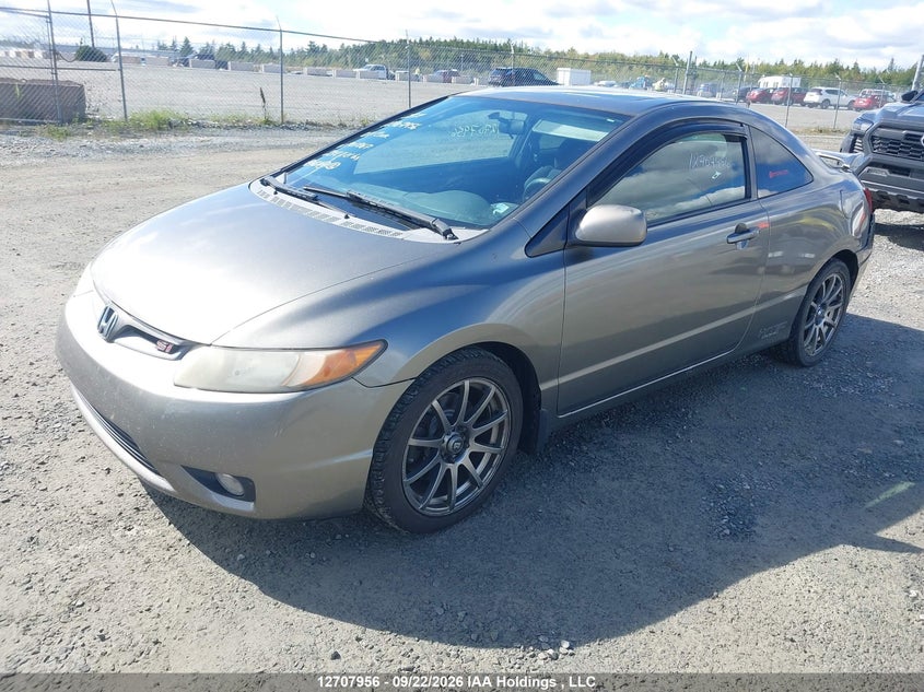 2007 Honda Civic, Rear, IAAI, VIN 2HGFG21527H101267 — photo 2