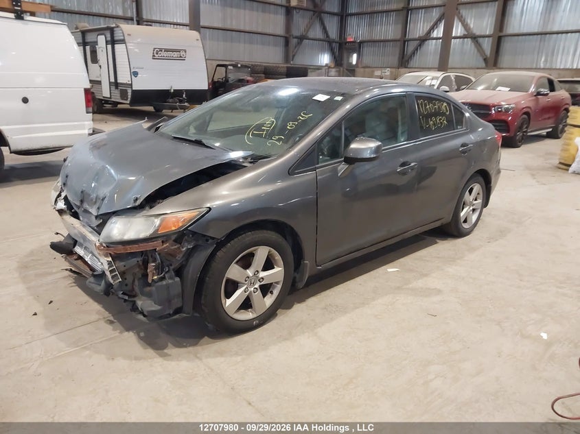 2012 Honda Civic, Front, IAAI, VIN 2HGFB2F50CH109837 — photo 2