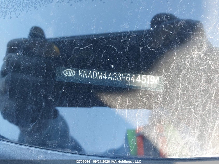 2015 Kia Rio Lx VIN: KNADM4A33F6445194 Lot: 12708064