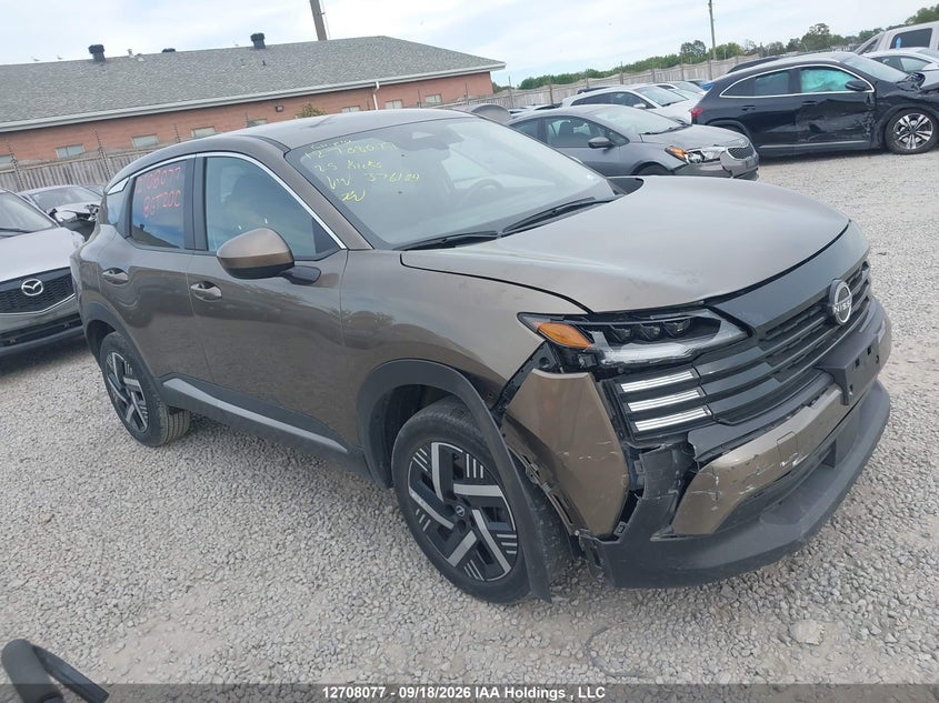 2025 Nissan Kicks Sv, Front, IAAI, VIN 3N8AP6CA2SL376104