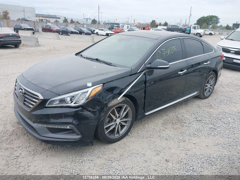 2015 Hyundai Sonata 2.0T Ultimate, Front, IAAI, VIN 5NPE34AB7FH082888 — photo 2