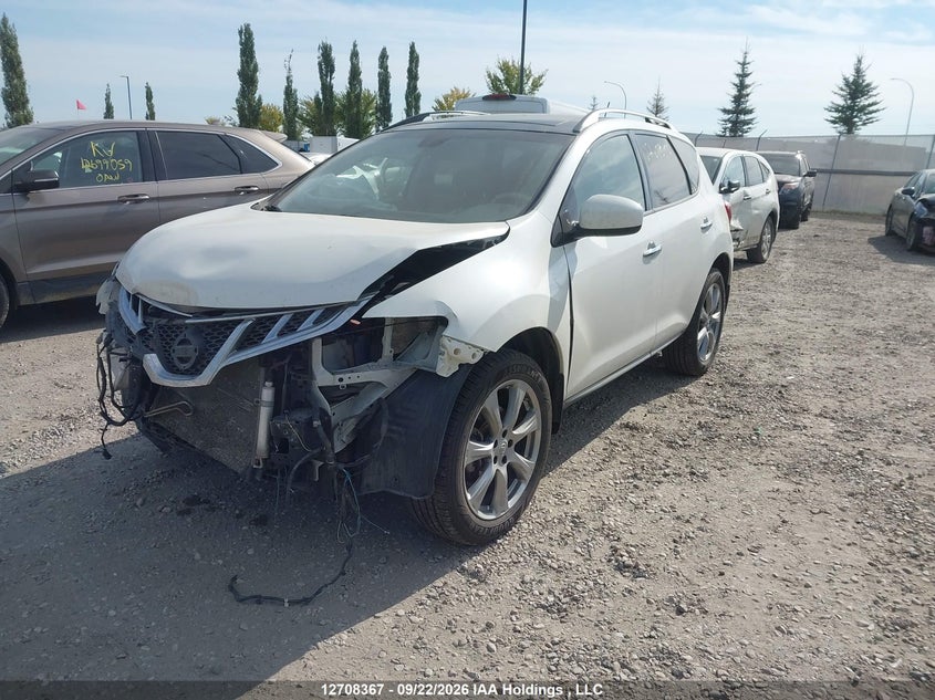 2014 Nissan Murano S/Sl/Sv/Le, Front, IAAI, VIN JN8AZ1MW2EW525598 — photo 2