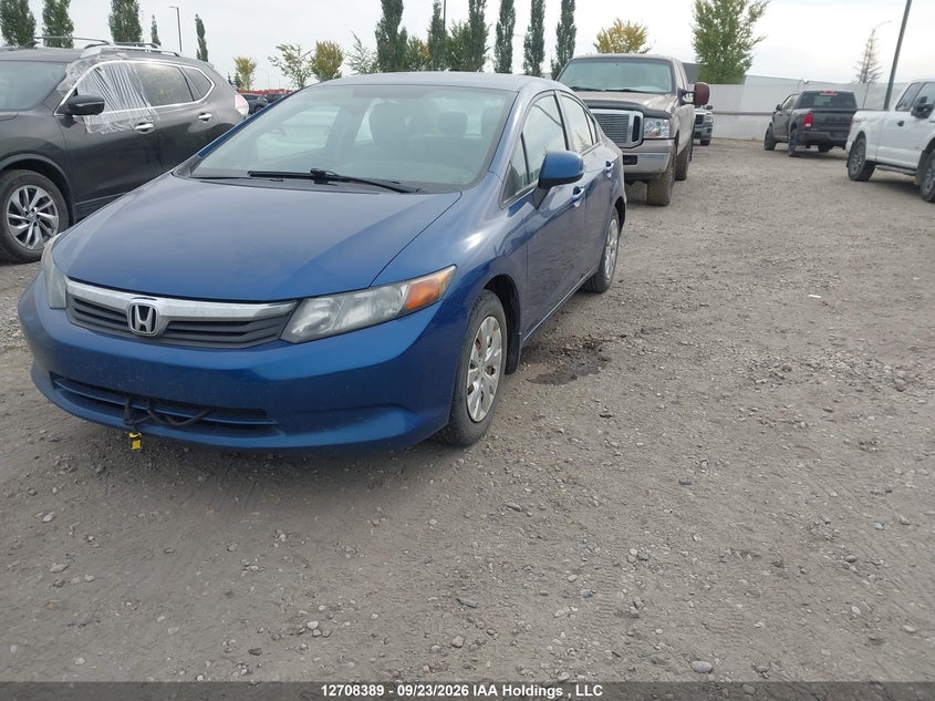 2012 Honda Civic, Удар ззаду, IAAI, VIN 2HGFB2F40CH038355 — фото 2