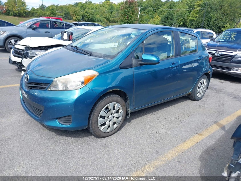 Vin: jtdktud36cd517716, lot: 3114455, toyota yaris le 20122