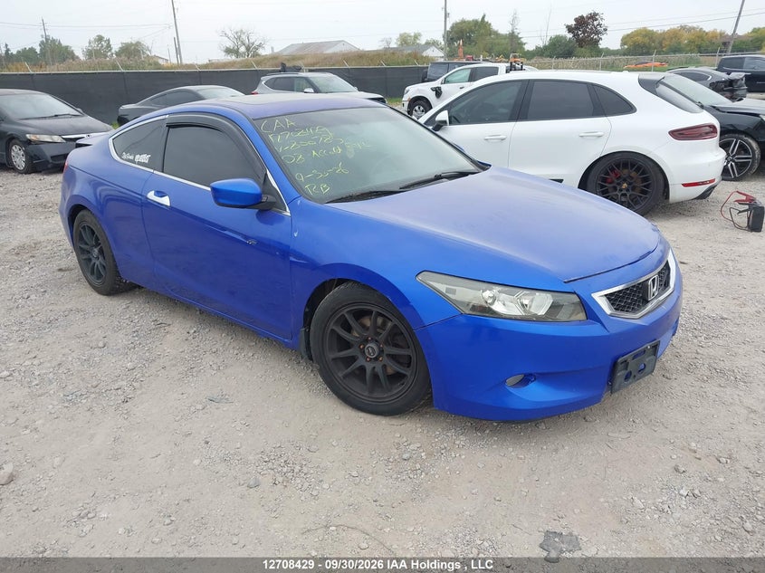 2008 Honda Accord Ex-L V6, Rear, IAAI, VIN 1HGCS228X8A800785