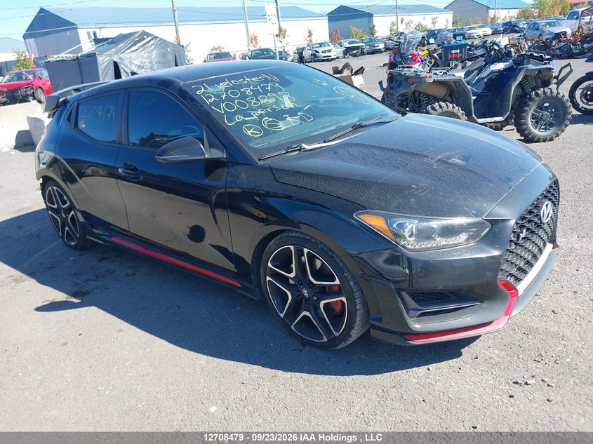 2021 Hyundai Veloster N, Удар сзади, IAAI, VIN KMHT36AH6MU008898