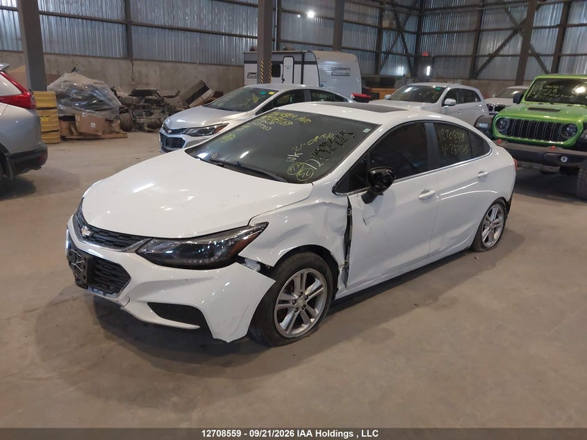 2017 Chevrolet Cruze Lt Auto, All Over, IAAI, VIN 1G1BE5SM4H7255303 — photo 2