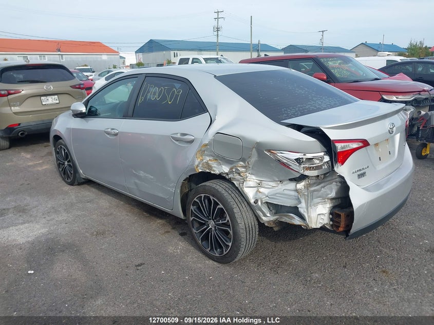 Vin: 2t1burhe6ec014824, lot: 3114655, toyota corolla s 20143