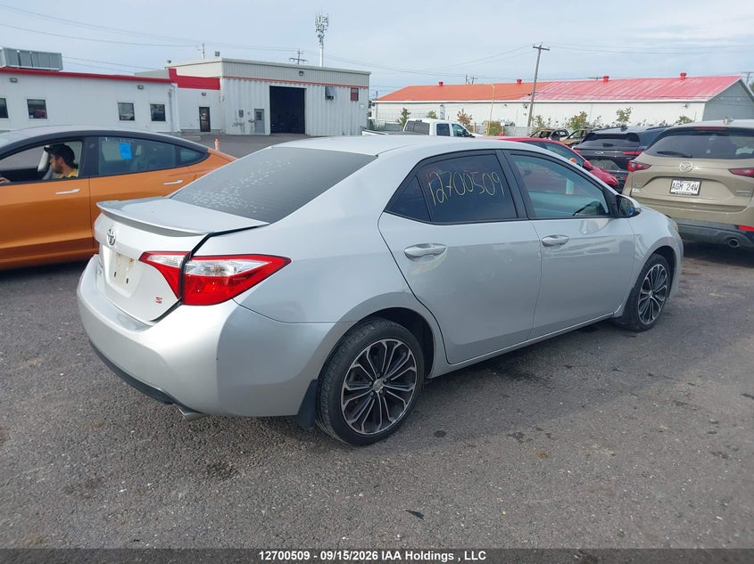 Vin: 2t1burhe6ec014824, lot: 3114655, toyota corolla s 20144