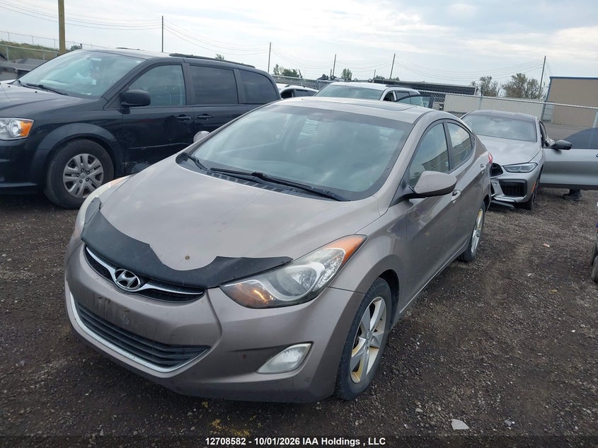 2013 Hyundai Elantra Gls/Limited, Удар сзади, IAAI, VIN 5NPDH4AE9DH165405 — фото 2