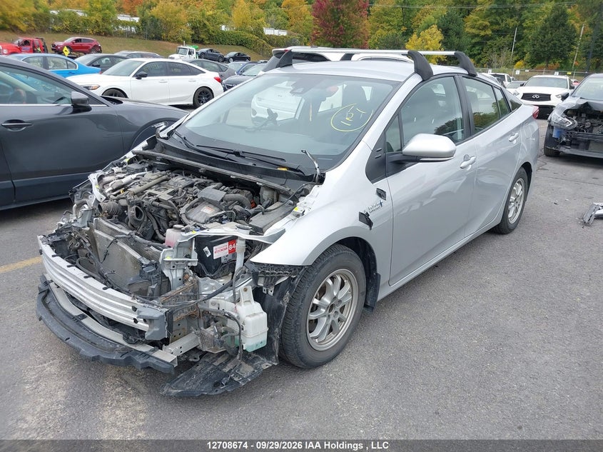2022 Toyota Prius Prime Upgrade, Удар спереди, IAAI, VIN JTDKAMFP9N3216663 — фото 2