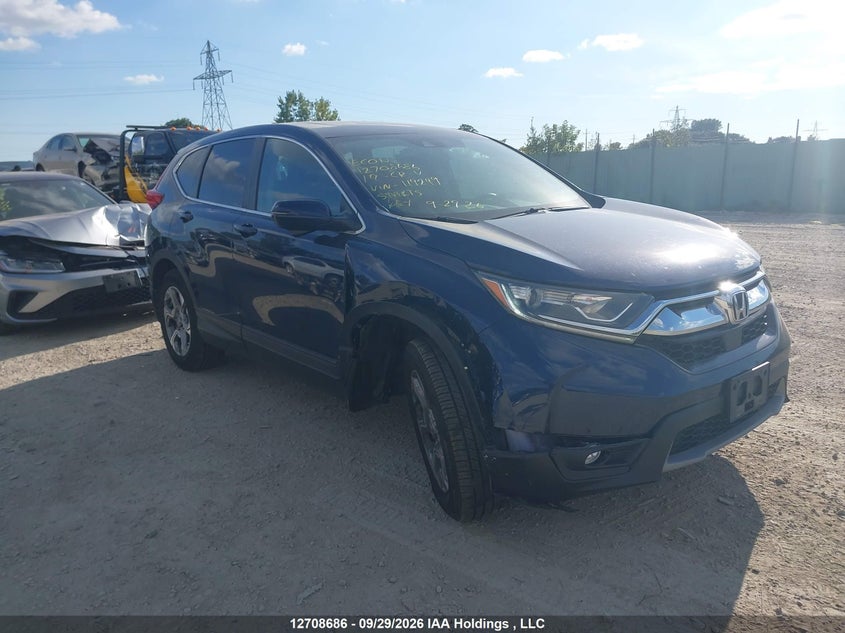2019 Honda Cr-V, Удар спереди, IAAI, VIN 2HKRW2H57KH119249