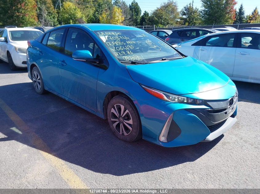 Vin: jtdkarfp8h3064490, lot: 3114826, toyota prius prime 20171