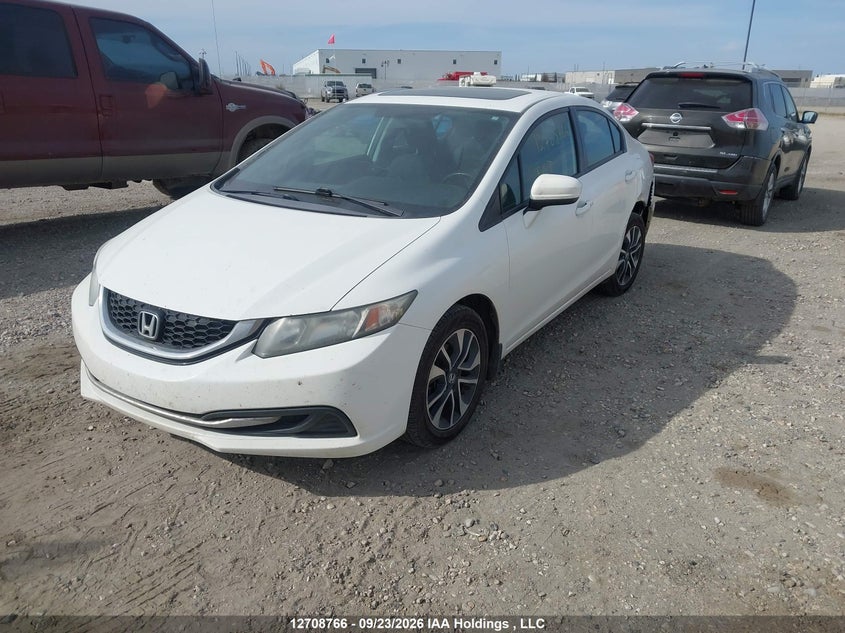 2014 Honda Civic, Удар ззаду, IAAI, VIN 2HGFB2F51EH033435 — фото 2
