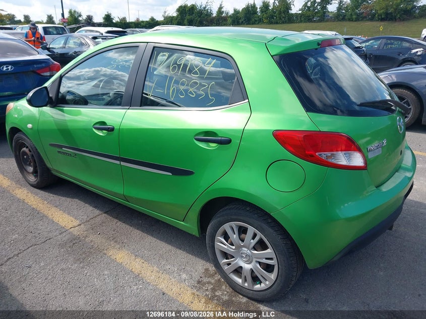 Vin: jm1de1ky9d0168835, lot: 3114965, mazda mazda2 gx 20133