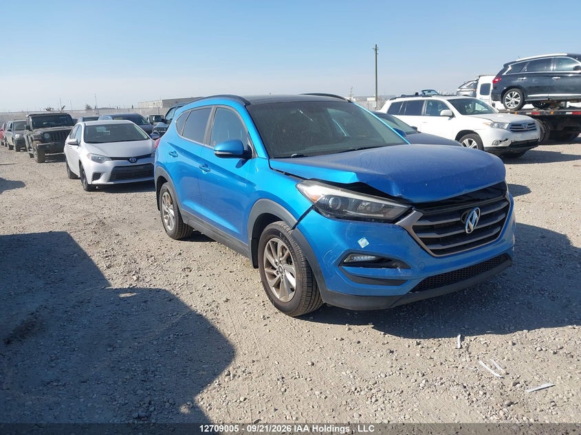 2016 Hyundai Tucson Limited/Sport And Eco/Se, Удар спереди, IAAI, VIN KM8J3CA43GU164405