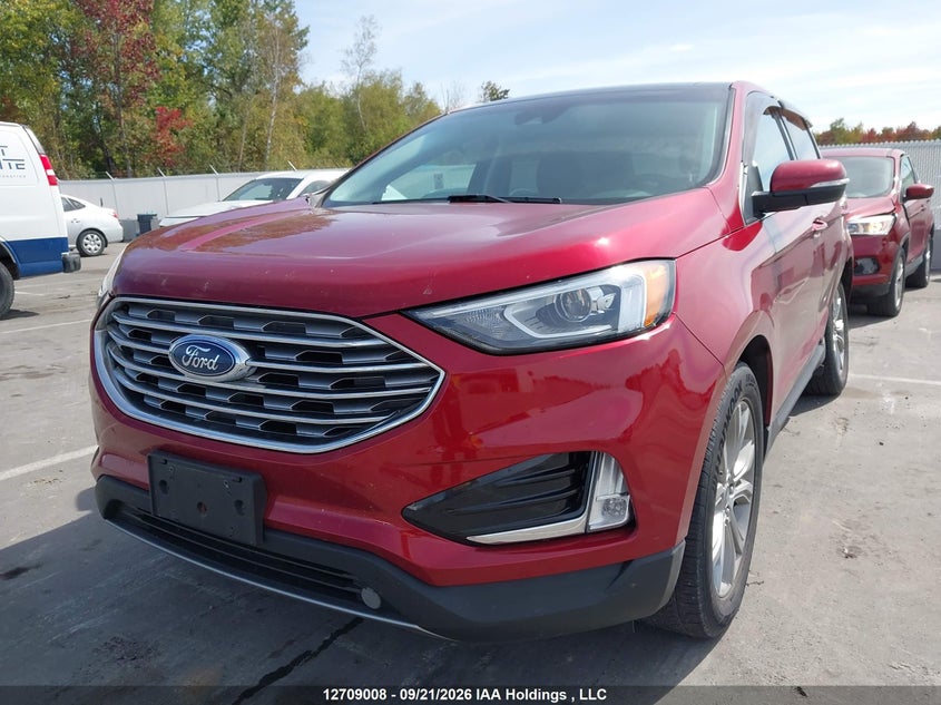 2019 Ford Edge Titanium, Left Side, IAAI, VIN 2FMPK4K99KBC40978 — photo 2