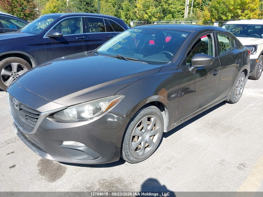 Vin: jm1bm1u70f1231848, lot: 3115131, mazda mazda3 gx 20152