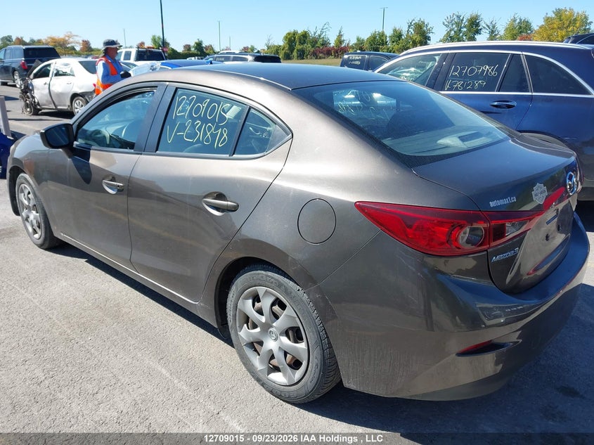 Vin: jm1bm1u70f1231848, lot: 3115131, mazda mazda3 gx 20153